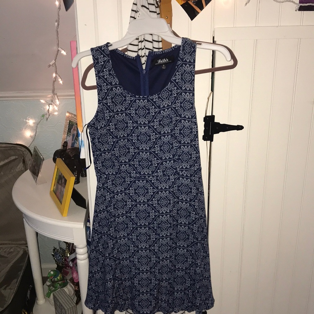 Lulus blue print skater dress!